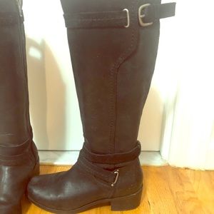 UGG knee high zip up boots